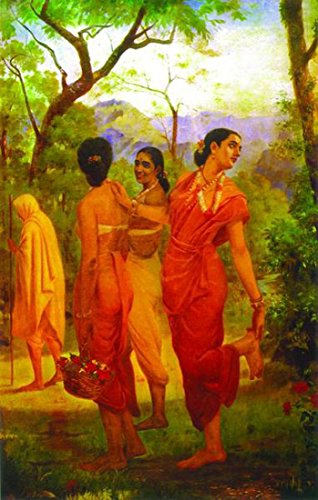 Image of Tallenge - Shakuntala - Looks Of Love - Raja Ravi Varma Mythology Collection - Small Poster Paper (12 x 18 inches)