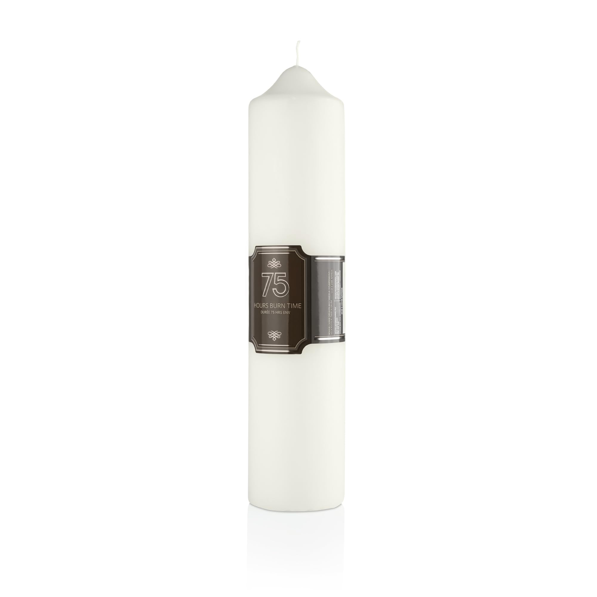 Winsome Church Candles 75 Hours Long Burning - 5cm x 8cm - Pack of 1 Non Drip Unscented Christmas Candle Thick Clean Smokeless Burning Candles