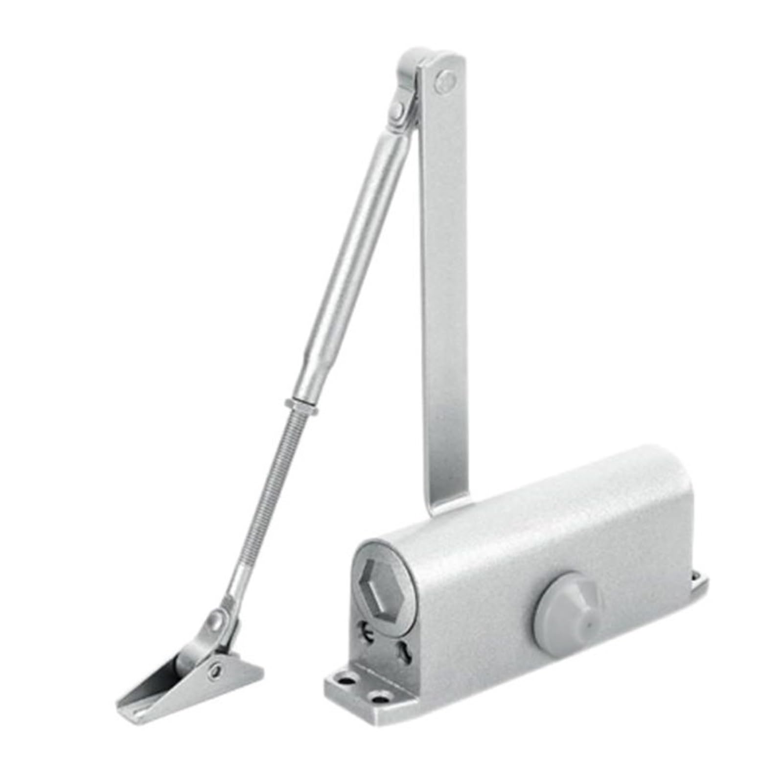 SWENEEN Round Type Adjustable Automatic Spring Hydraulic Door Closer Closing Latching Security System Easy For Home Commercial Use,