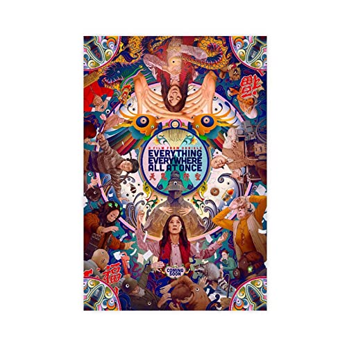 Everything Everywhere All At Once Movie Poster HD Poster Print Poster Canvas Poster Bedroom Decor Sports Landscape Office Room Decor Gift Unframe: 12x18inch(30x45cm)