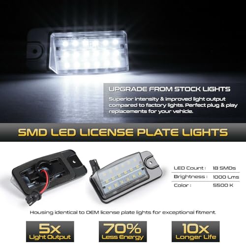 Lámpara de matrícula de remolque recambio de luces traseras para Infiniti FX35 QX50 EX35 2