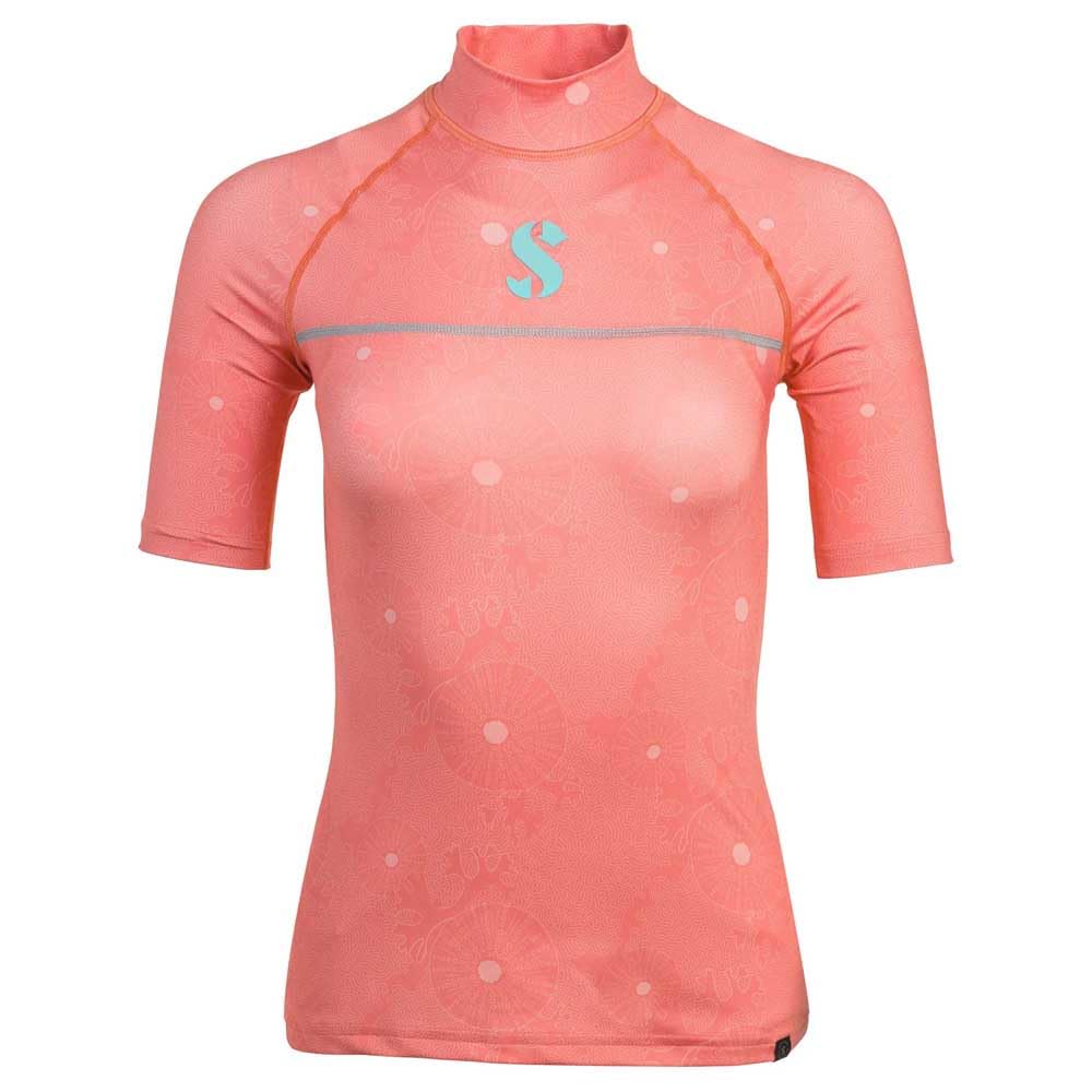 SCUBAPRO Rash Guard - T-Flex Coral SHS U50 Donna (IT, Testo, S, XXL, Regular, Regular)