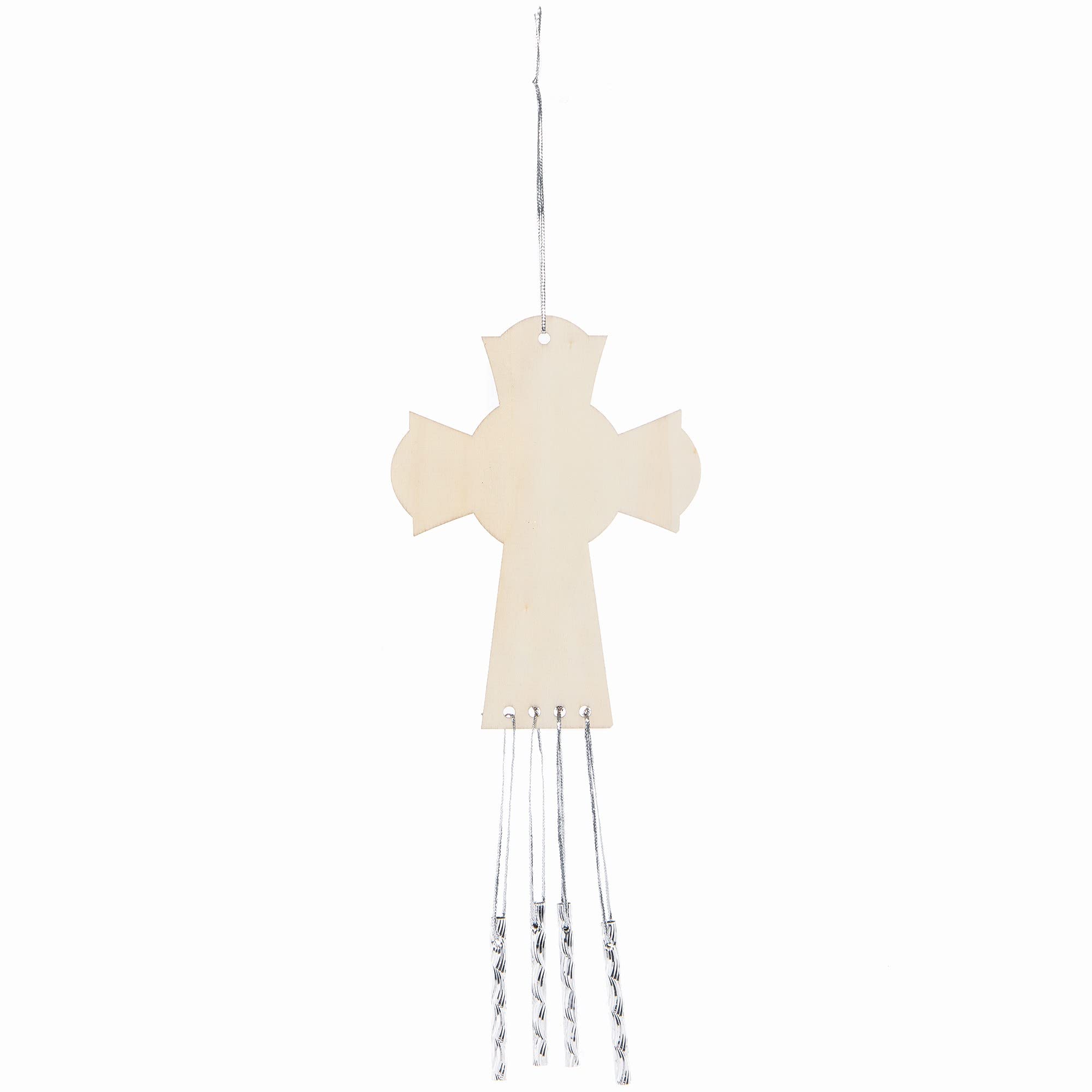 Baker Ross wooden cross wind chimes, pack of 4 - Image 4