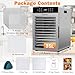 Food Dehydrator Machine for Jerky 11ft², 12 Trays 1000W Stainless Steel Dehydrator with 24H Timer 195℉ Temperature Control, Food Dryer Dehydrated for Meat, Fruits, Veggies, Dog Treats