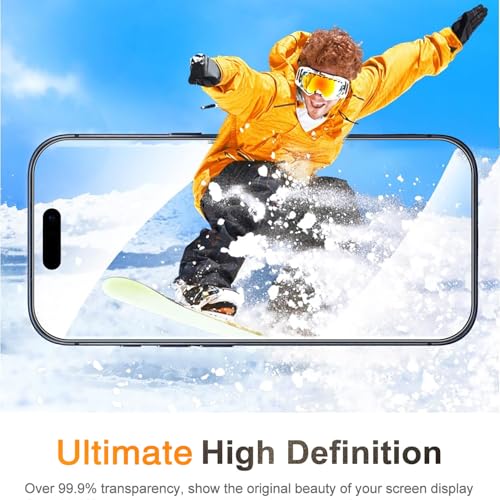 Image of Wiaocit 3 Pack Tempered Glass Screen Protector for iPhone 17, 9H Hardness, Bubble Free, Case Friendly