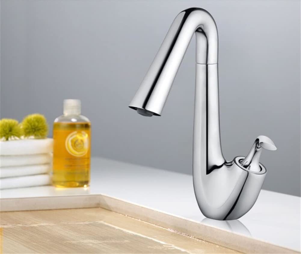 Robinet de lavabo de salle de bain orientable pour moderniser une vasque familiale