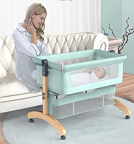 Berço de cabeceira portátil berço dobrável dorminhoco para bebê na cama 0-24 meses Inclui estojo de