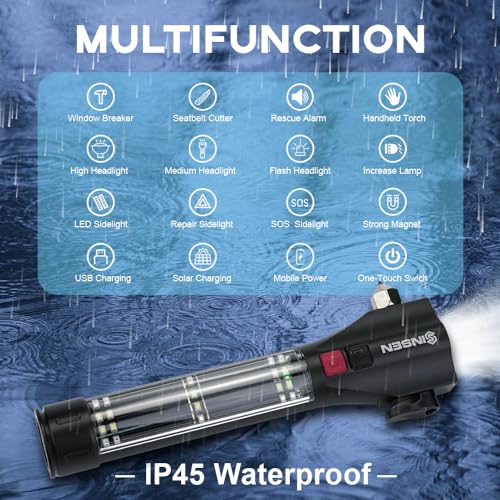 Sinsen SA28F Car Safety Hammer Flashlight thumb #1