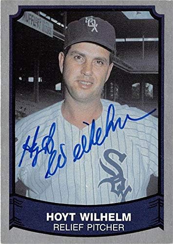 Hoyt Wilhelm autographed baseball card (Chicago White Sox 67) 1989 Pacific Legends #171 BU