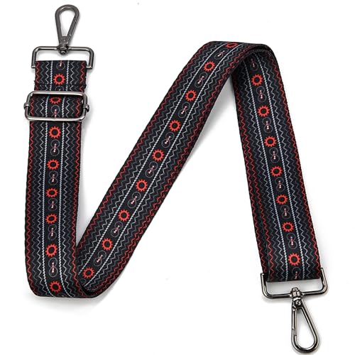 Image of Purse Strap Gold Hardware Replacement Crossbody Bag Strap, Wide Adjustable Shoulder Strap