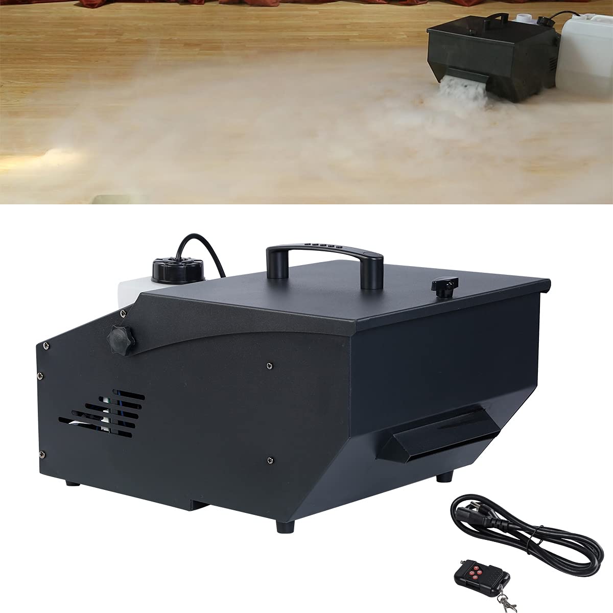 Tengchang 1500W Low Lying Smoke Fog Dry Ice Effect Machine DJ Stage Wireless Remote