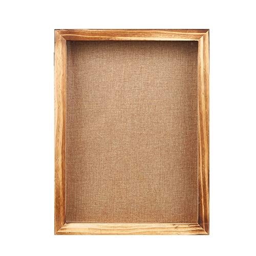 BECTSBEFF 11x14.5 Shadow Box Display Frame with Linen Board, 2.5-inch Depth, Rustic Shadowbox Picture Frame, Perfect for Photos,Sports Memorabilia, Awards, Medals and Tickets-Brown - Thumbnail 7