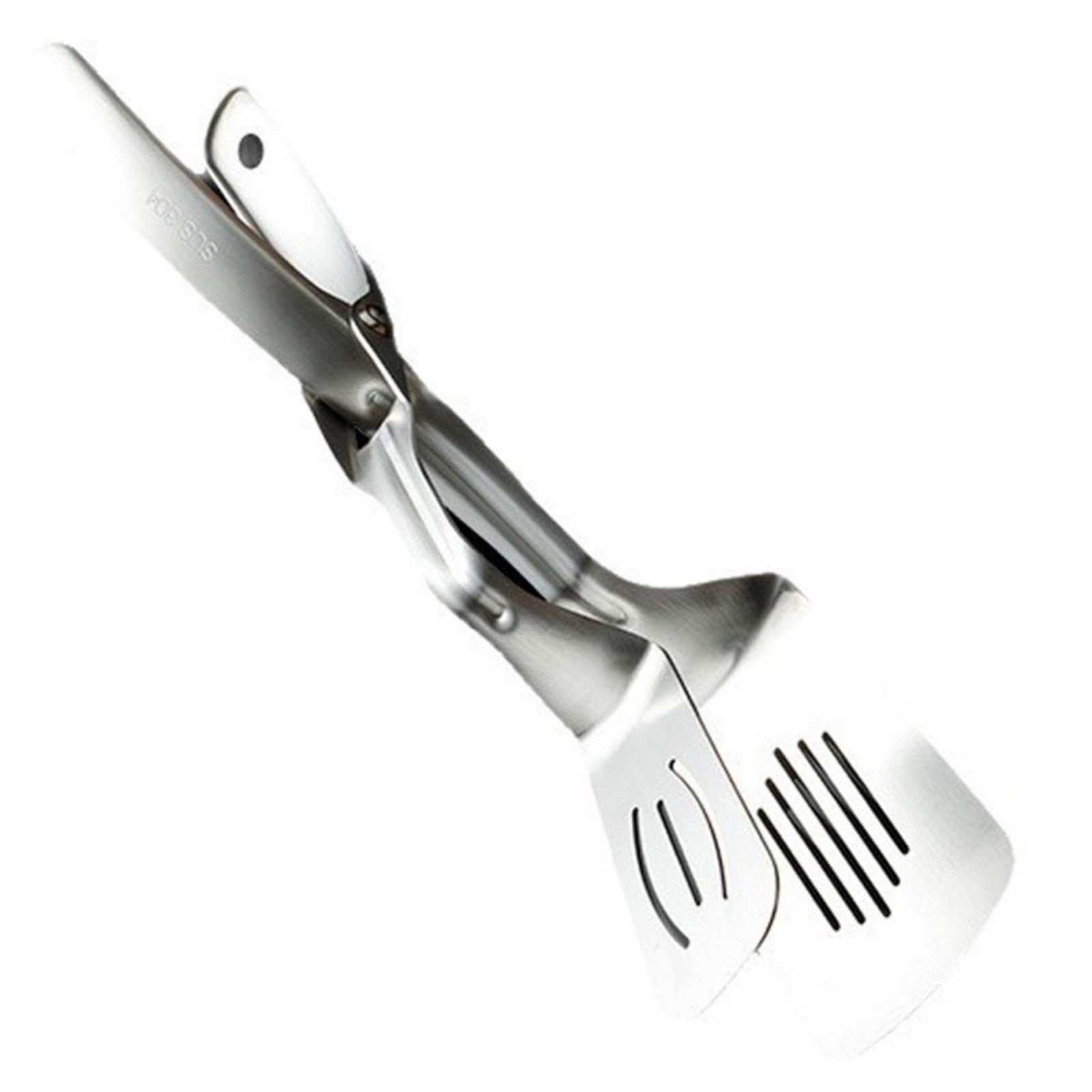 TFAOYS Levers Action Steak Tongs 304 Nonrust Steel BBQ Tool for High Heats Resistance and Sturdy Cooking BBQ Steak Tongs