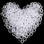 Sularpek Hair Bands, 1000Pcs Clear Elastic Hair Bands, Mini Hair Rubber Bands, Clear Small HairBands, Soft Hair Elastics Ties Bands for Kids Hair, Braids Hair, Wedding Hairstyle