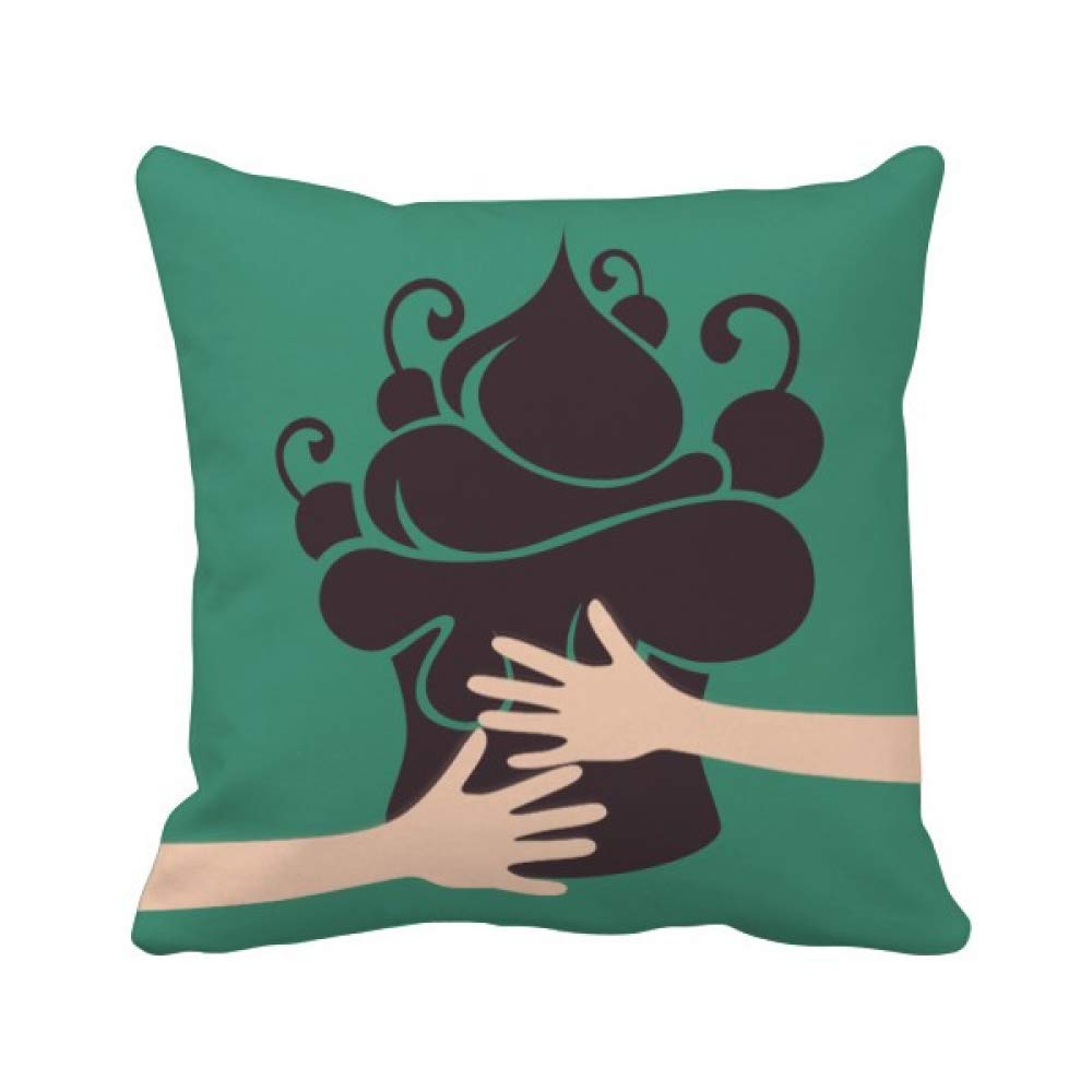 Coussin de couvrir la glace silhouette motif noir élégant finition haut de gamme