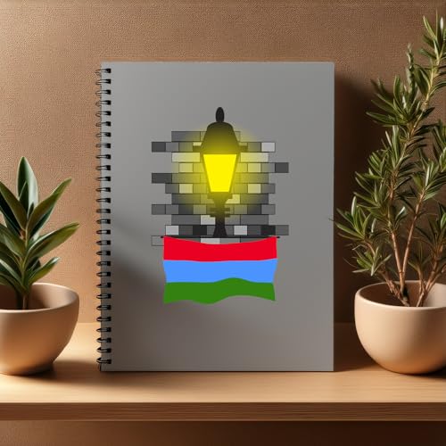 Carnet Karelia Street Lamp Bricks A5 cahier ligné 100-160 pages lot