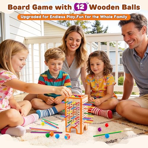 Montessori Board Game para Niños 4-6 con 42 Bastones de Madera miniatura 3