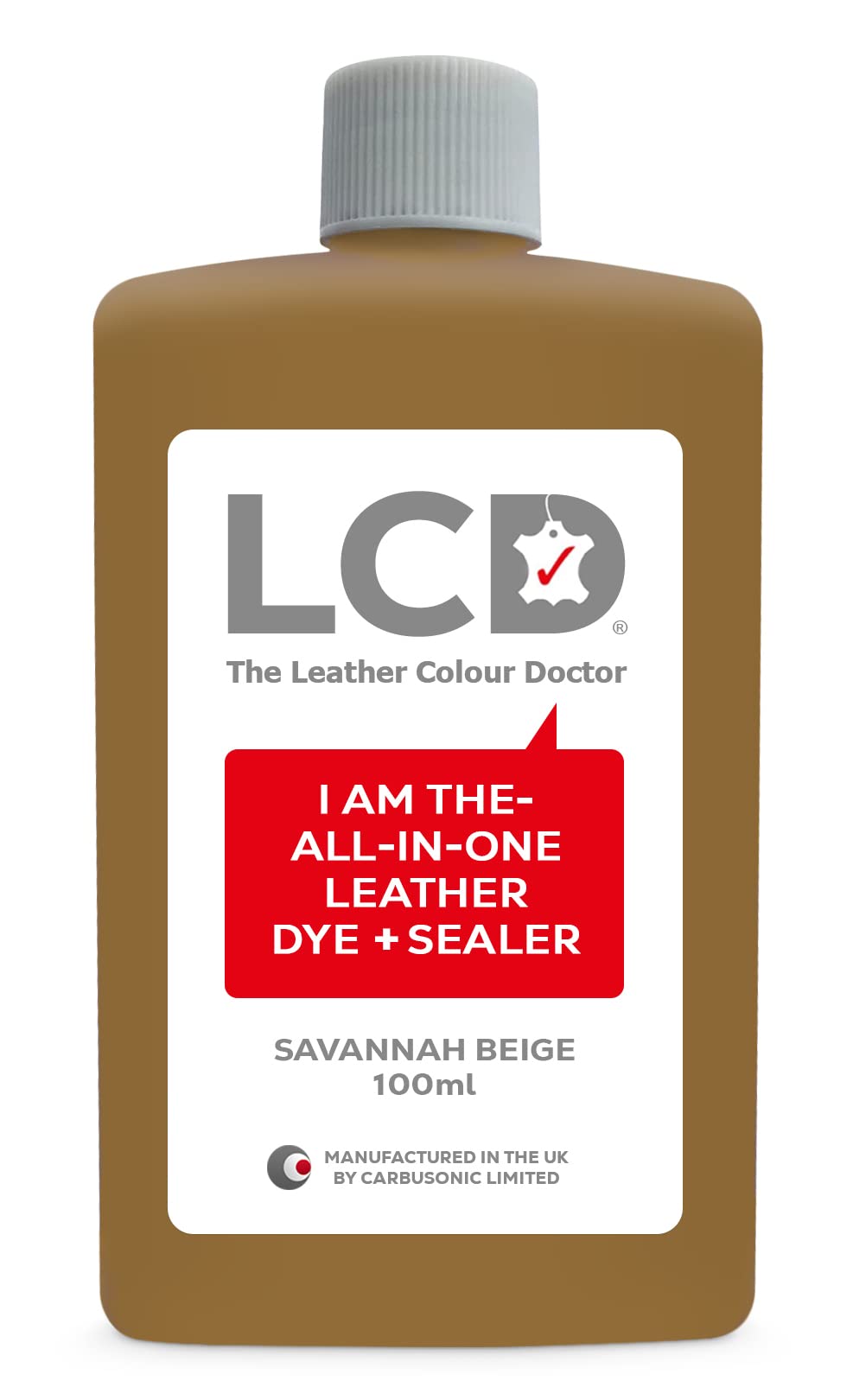 LCD All-in-One Leather dye & Sealer - Repair & Restore Paint, Permanent Colour for Sofas, Shoes, Handbags, Clothing, self Sealing 100ml by The Leather Colour Doctor (Grey) — view 33