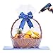 LazyMe Clear Easter Basket Cellophane Bags Large Shrink Wrap Bags for Gift Basket, 30x30 inch, 10 Pack