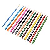 LjwZekyrnt 24 lápices de colores con 2 portalápices, lápices de dibujo uniformes para colorear, prevención de roturas, para pintar