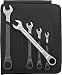 Produktbild STAHLWILLE 17F/5 | Ratschen-Ringmaulschlüssel Set 5-tlg.|flache Ringseite | extrem belastbar | schraubenschonend |in robuster Rolltasche
