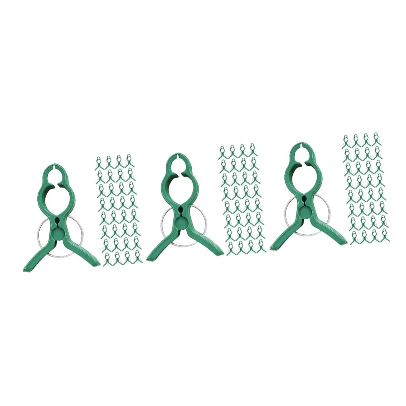 Sosoport 3 Sätze Gartenclips Für Pflanzenstützen Robuste Clips Zur Unterstützung Von Tomaten Gemüse Und Kletterpflanzen Einfache Handhabung Für Effektives Pflanzenwachstum 60 Stück * 3