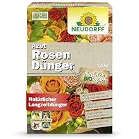 Neudorff Azet RosenDünger – Bio Rosendünger mit 100 Tagen Langzeitwirkung sorgt für langanhaltend farbenfrohe Rosen, Stauden und Blütenpflanzen, 2,5 kg