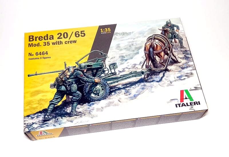 ITALERI 6464 Military Model 1/35 Breda 20/65 Mod.35 with Crew T6464 miniature
