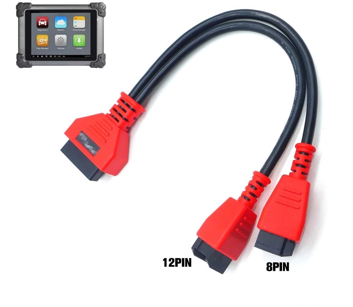 Kabel OBDII 12+8 Pin für Chrysler Programmierkabel Stecker für Autel DS808 Maxisys Hauptprüfkabel für Autel DS808 Maxisys MS905 MS906 MS906BT MS906S MS908 MS908S Pro Adapter