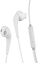 Oraimo in-Ear Wired Earphones with Mic | 3.5mm Audio Jack | 12 mm Drivers | Airing Design | Phone/Tablet Compatible (White)