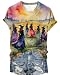 Halloween Witch Party Shirts for Women Casual Fall Midsummer Witches Gather T-Shirt Halloween Witch Novelty Graphic Tees(Medium, As Shown-10)