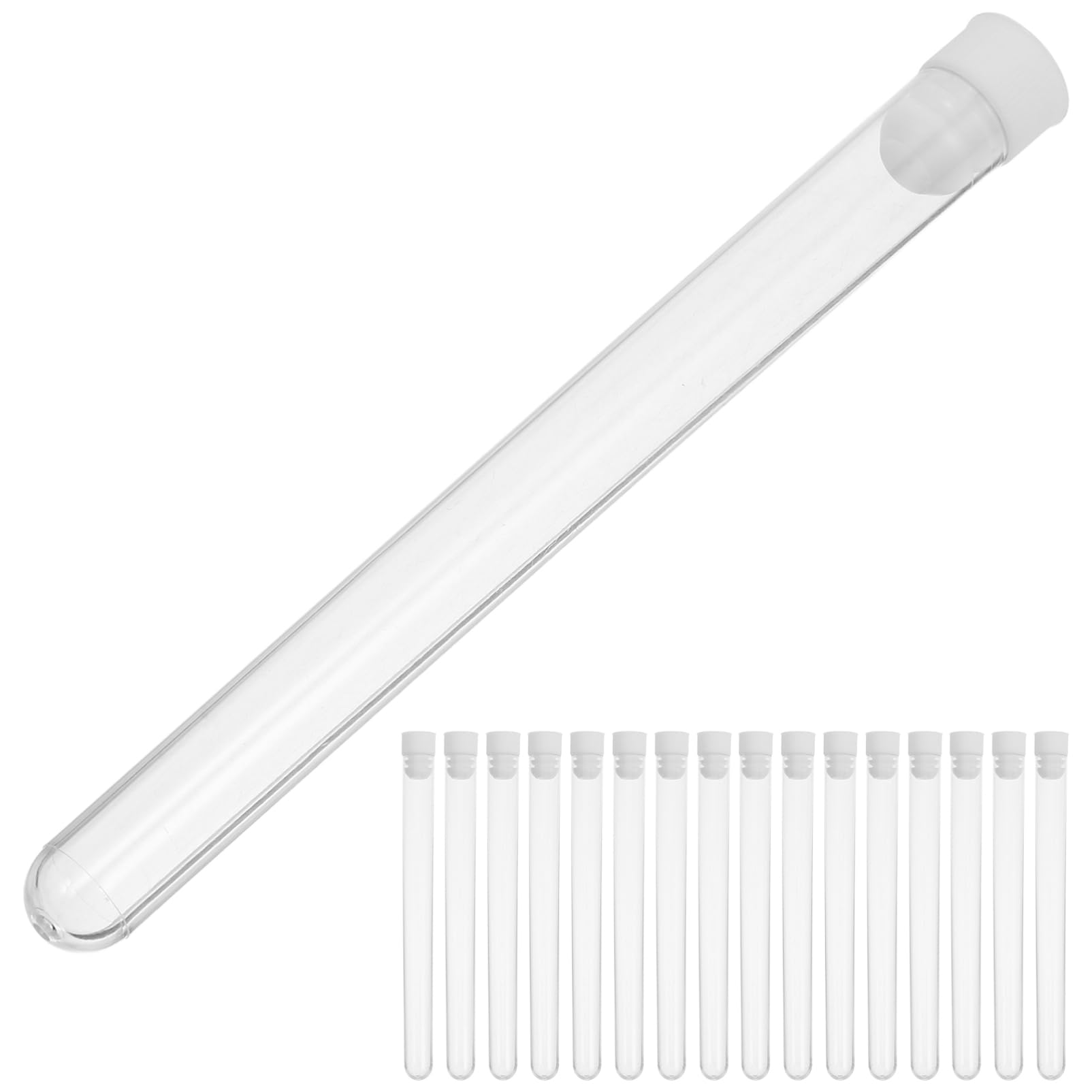 iplusmile 100 Sztuk Plastikowych Nasadek Na Igły Do ​​probówek Małych Probówek Do Szycia Artykułów Rzemieślniczych