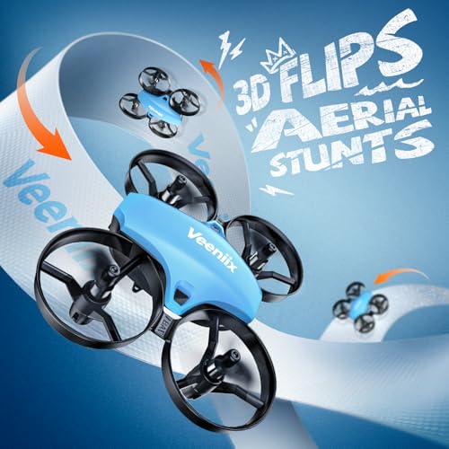 Image of Veeniix V995 Mini Drones for Kids and Beginners,Indoor RC Quadcopter,Small Helicopter Plane with 3D Flips,360 Rotation,Circle Fly,Auto Hover,Headless Mode and 3 Batteries,Gift for Boys and Girls