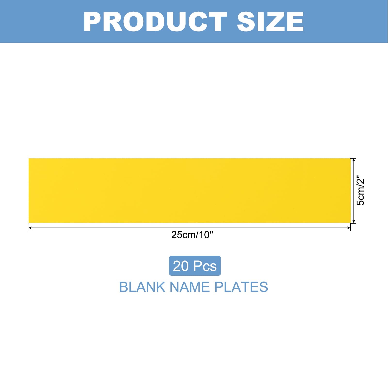 PATIKIL 10"x2" Blank Name Plates - Image 2