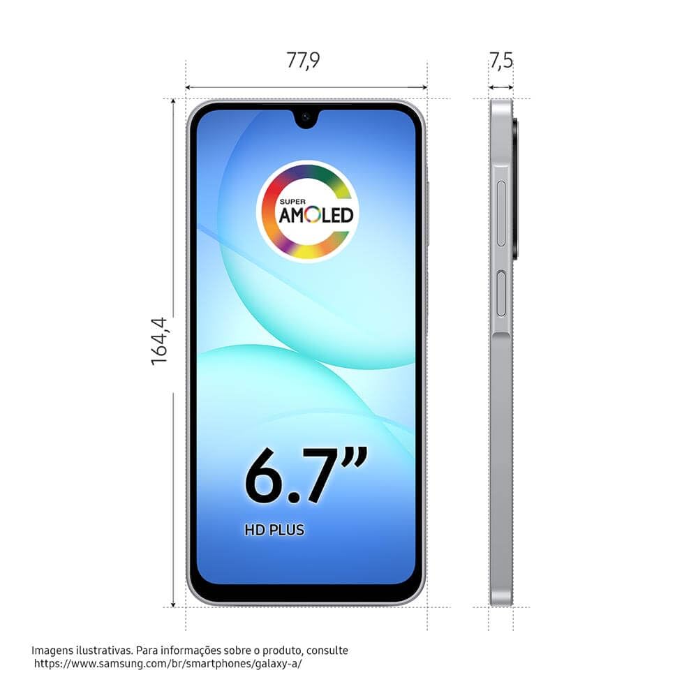 Samsung Galaxy A17 5G, 256 GB, 8 GB, 50 MP Bildschirm 6,7 Zoll - Grau