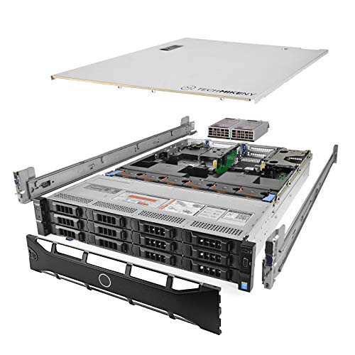 TechMikeNY Server 2.40Ghz 28-Core 192GB RAM 4X Caddies 2X Caddies PowerEdge R730xd (Renewed)