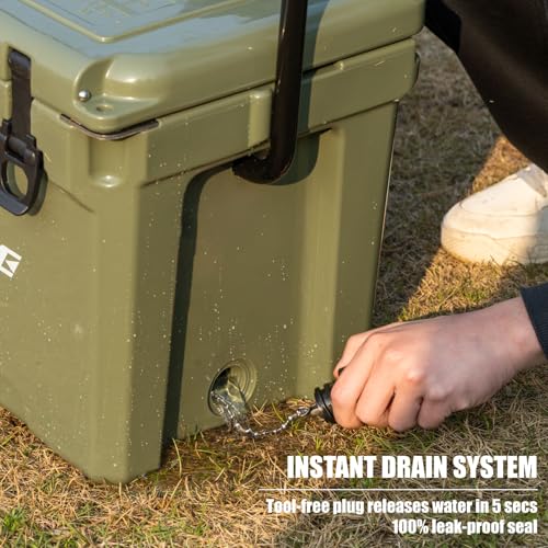 Image of EchoSmile 25 /30 /35 /40 /60 /75 Quart Rotomolded Cooler, Built to Stand up to The Rigors of The Journey