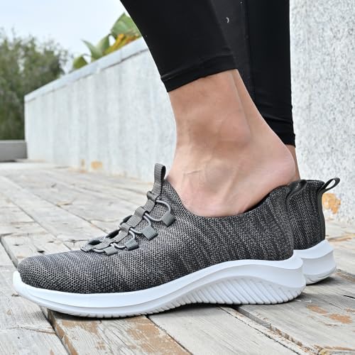 Mens Hands Free Slip On Shoes Casual Slip in Loafers Step in Walking for Men Laceless Knit Running Shoes Athletic Gym Tennis4