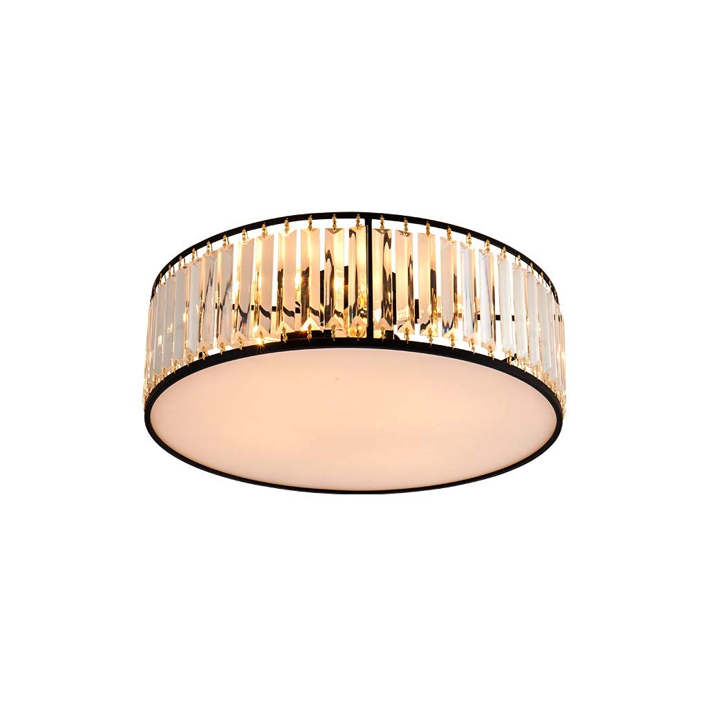 Plafonnier LED cristal chaleureux de 42cm pour illuminer votre interior avec douceur