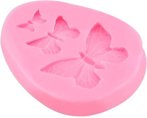 Miniatura 5 de Moldes en forma de mariposas, molde de silicona para pastel de fondant, moldes de hielo para pasteles, fondant