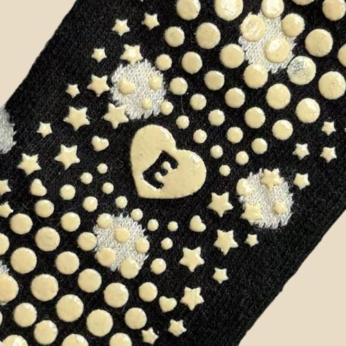 Image of Cute Polka Dot Yoga Socks for Women - 3 Pairs Non Slip Grip Pilates Barre Socks, Cozy Crew Style, US Size 5-9