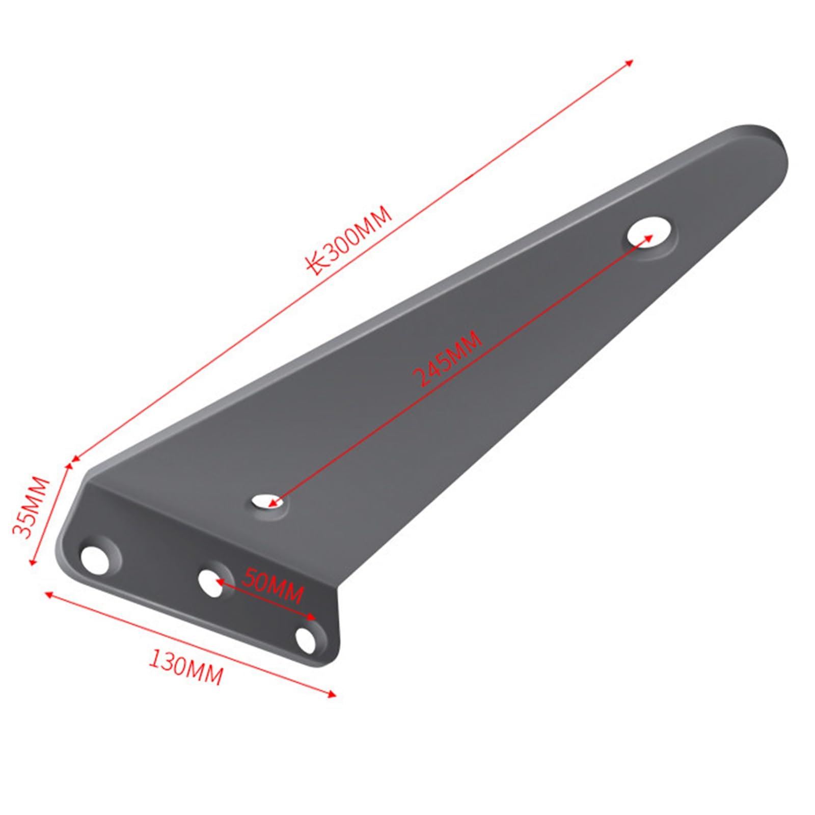 Soportes De Estantería Triangulares Invisibles De Metal De Pared, 10CM|15CM|20CM|25CM|30CM Soportes Resistentes Para Estanterías Flotantes, Juego De 4, Capacidad De Carga 20kg(30CM)