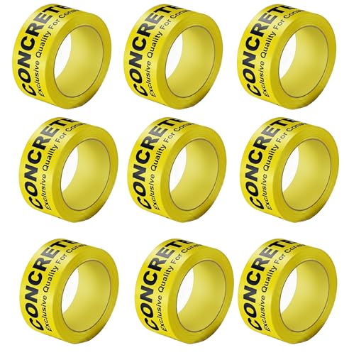 Image of 10 Roll, Per Pack Shuttering Tape /Concrete Tape-35 Meters in Length - 60mm /2.5inch Width, Bopp Tape Used in Slab for Construction of Buildings & Multi-Purpose Use