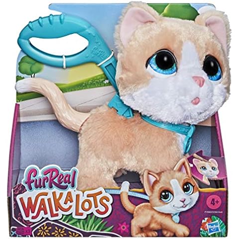 Hasbro furReal Walkalots Große Racker Katze interaktives Tierchen, Tolle Tiergeräusche und Wackellauf-Bewegung, Ab 4 Jahren geeignet Cover