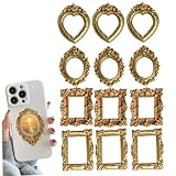 Elegante design vintage: le mini cornici dorate presentano intricati dettagli in stile barocco e una classica finitura anticata che aggiunge raffinata nostalgia e raffinatezza a qualsiasi stile di arredamento, perfetta per interni vintage e moderni.