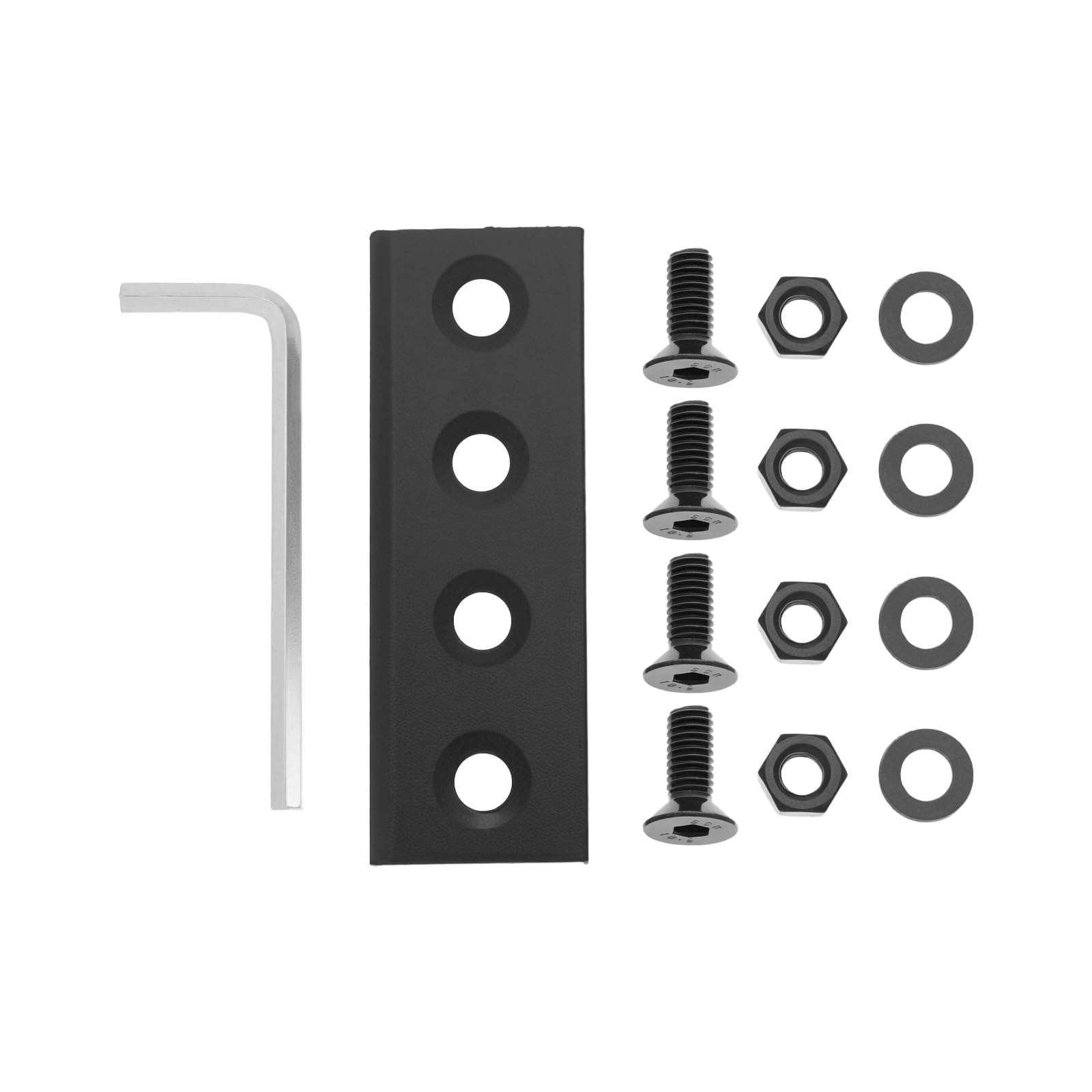 Briny River 1 Set 80mm Interior Sliding Barn Door Hardware Connecting Adaptor Suitable for Sliding Barn Door Track TV Wall Mount Closet Door