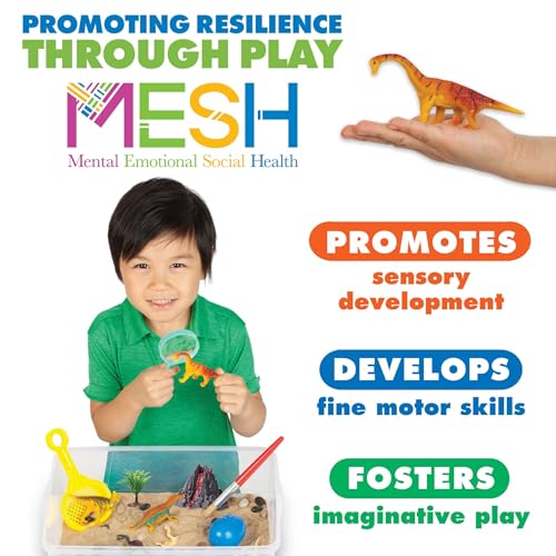 Image of Creativity for Kids Sensory Bin: Dinosaur Dig - Toddler Sensory Toys, Sensory Bin Filler and Toddler Activities for Boys and Girls, Dinosaur Toys for Kids Ages 3-5+