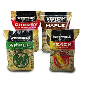 WESTERN 80485 BBQ Smoking Chips, 4 pack