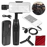 Moza Mini-MI 3-Axis Smartphone Gimbal Stabilizer with Lavalier Microphone Accessory Bundle