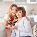 Imagen de BSITSSS Rosas Rojas Ramo de Flores Ganchillo